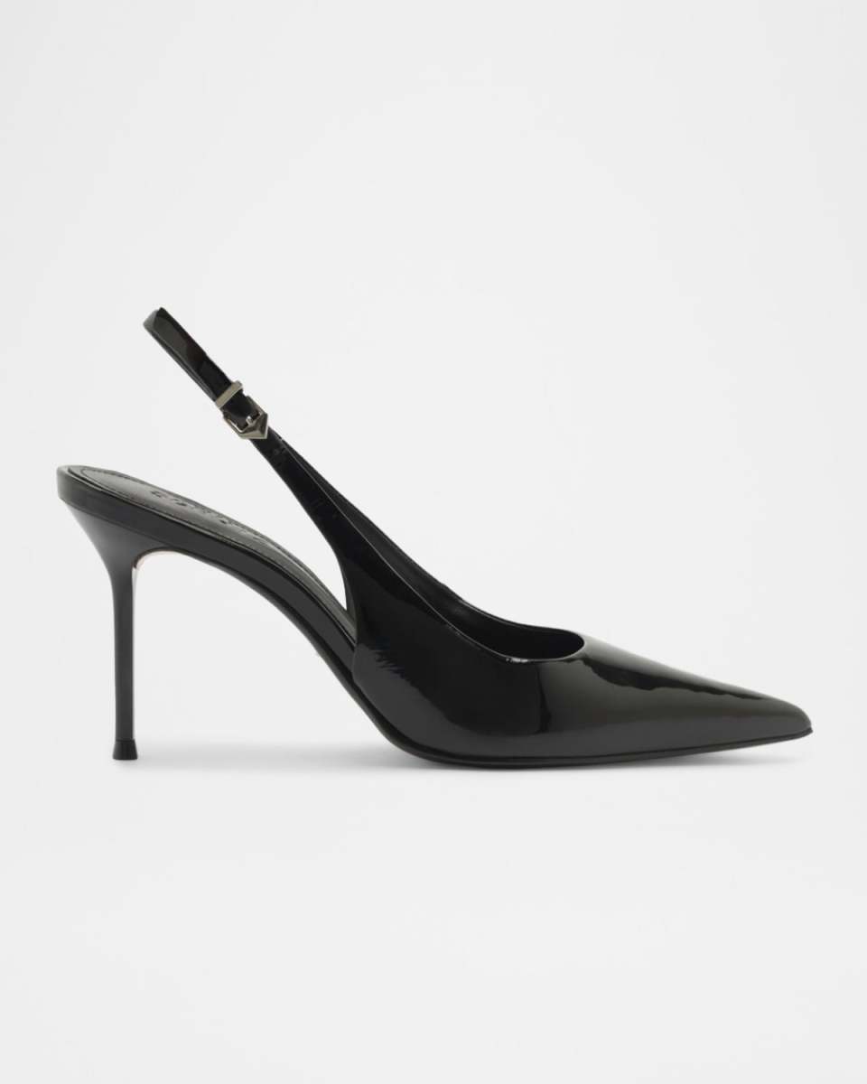 Paola Patent Leather Slingback Stiletto Pumps
